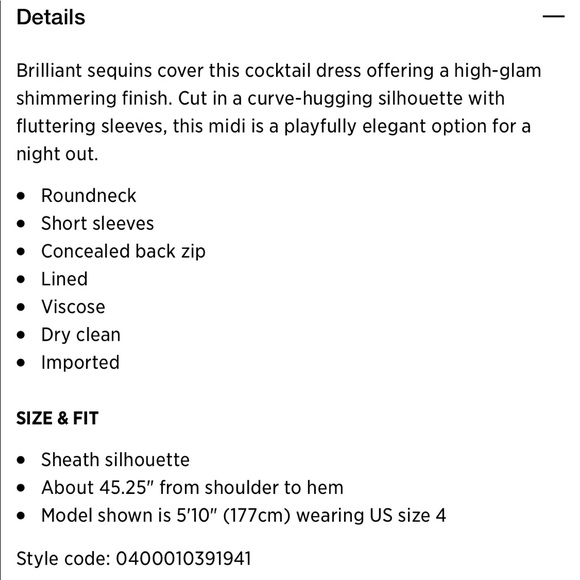 Rachel Gilbert  sequin midi dress 1,799$ - Picture 8 of 15